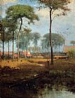 George Inness Canvas Paintings - Early Morning Tarpon Springs